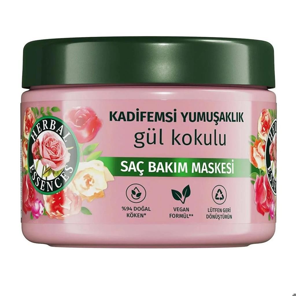 Herbal Essences Kadifemsi Yumuşaklık Gül Kokulu Saç Bakım Maskesi 300 ml 