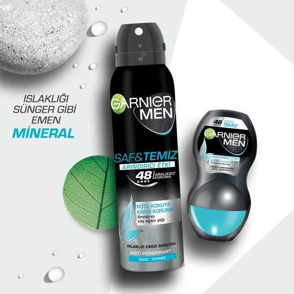 Garnier Men Saf ve Temiz Aerosol Deodorant 150 ml