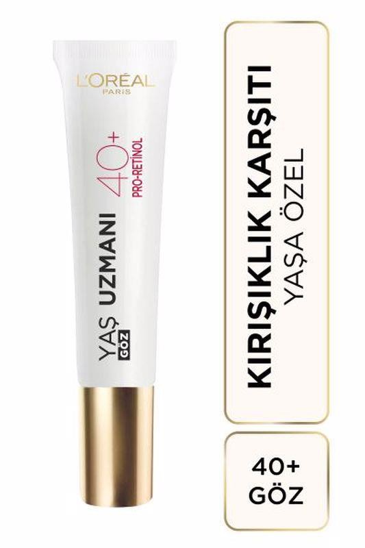 L’Oréal Paris Yaş Uzmanı Kırışıklık Karşıtı Göz Kremi 40+ Yaş 15 ml