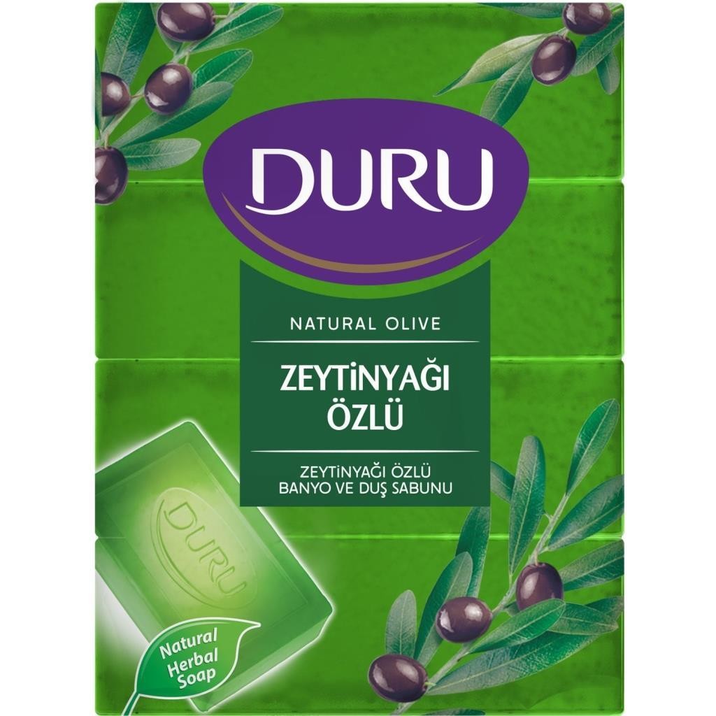 Duru Natural Olive Zeytinyağı Özlü Banyo ve Duş Sabunu 4x150 gr