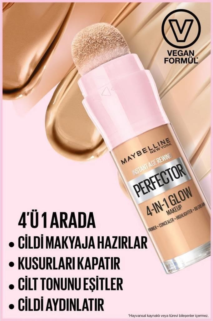 Maybelline New York Instant Perfector 4 Etki 1 Arada Fondöten 1.5 Light Medium 20 ml