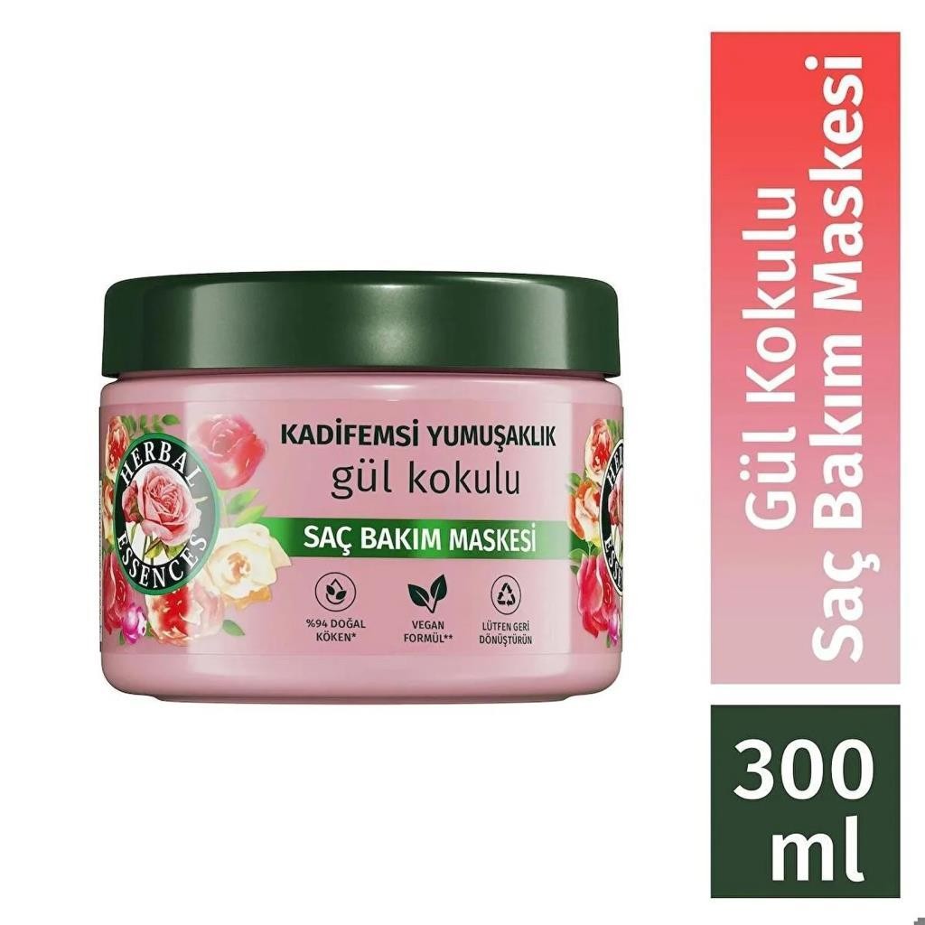 Herbal Essences Kadifemsi Yumuşaklık Gül Kokulu Saç Bakım Maskesi 300 ml 