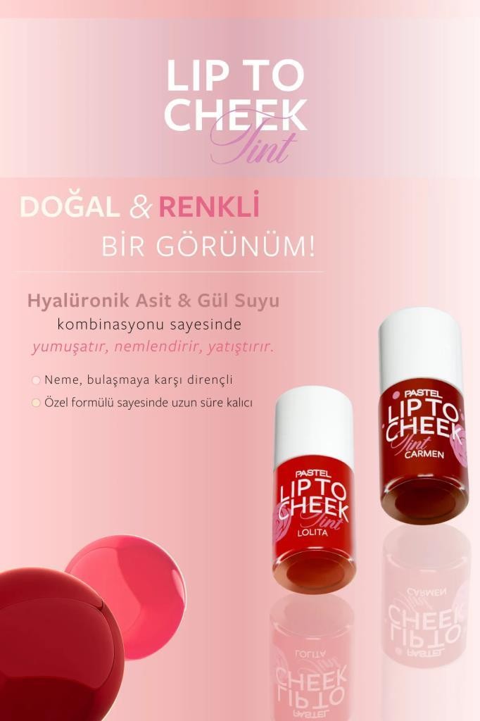 Pastel Plump Up Dolgunlaştıran Dudak Parlatıcısı 202 + Lip To Cheek Tint Carmen 