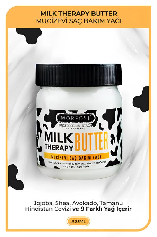 Morfose Milk Therapy Butter Oil Mucizevi Saç Bakım Yağı 200 ml