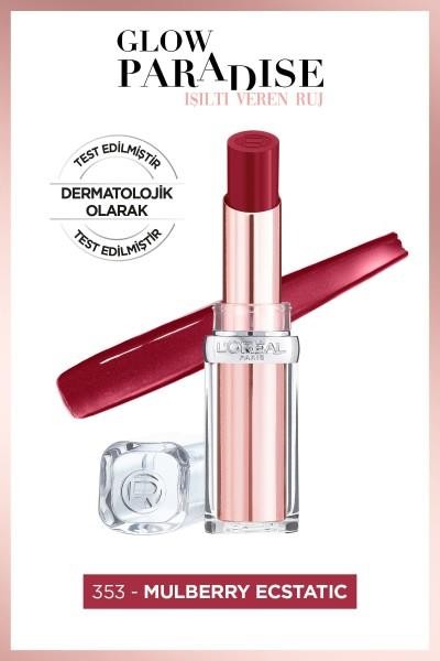 L’Oréal Paris Glow Paradise Balm-in-Lipstick - Işıltı Veren Ruj 353 Mulberry Ecstatic