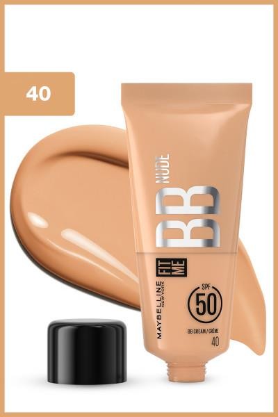 Maybelline Fit Me BB Cream SPF 50+ Renkli Nemlendirici No: 40 30 ml