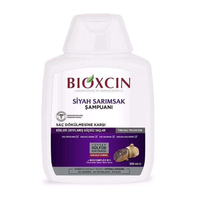 Bioxcin Saç Dökülmesine Karşı Siyah Sarımsak Şampuanı 3x300ml (3 Al 2 Öde)