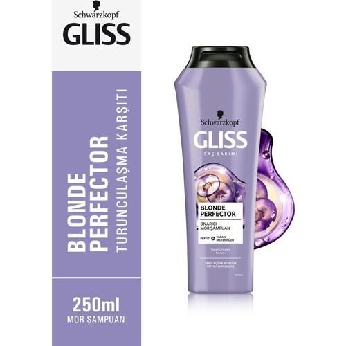 Gliss Blonde Perfector Turunculaşma Karşıtı Onarıcı Mor Şampuan 250 ml