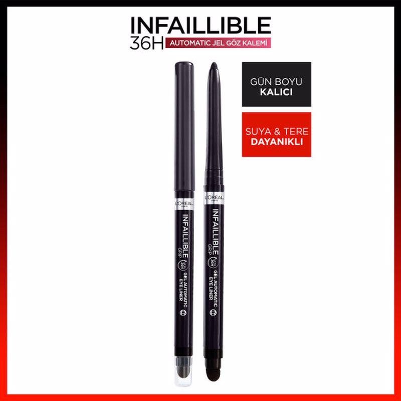 L'Oréal Paris Infaillible Automatic Jel Göz Kalemi - 002 Matte Black