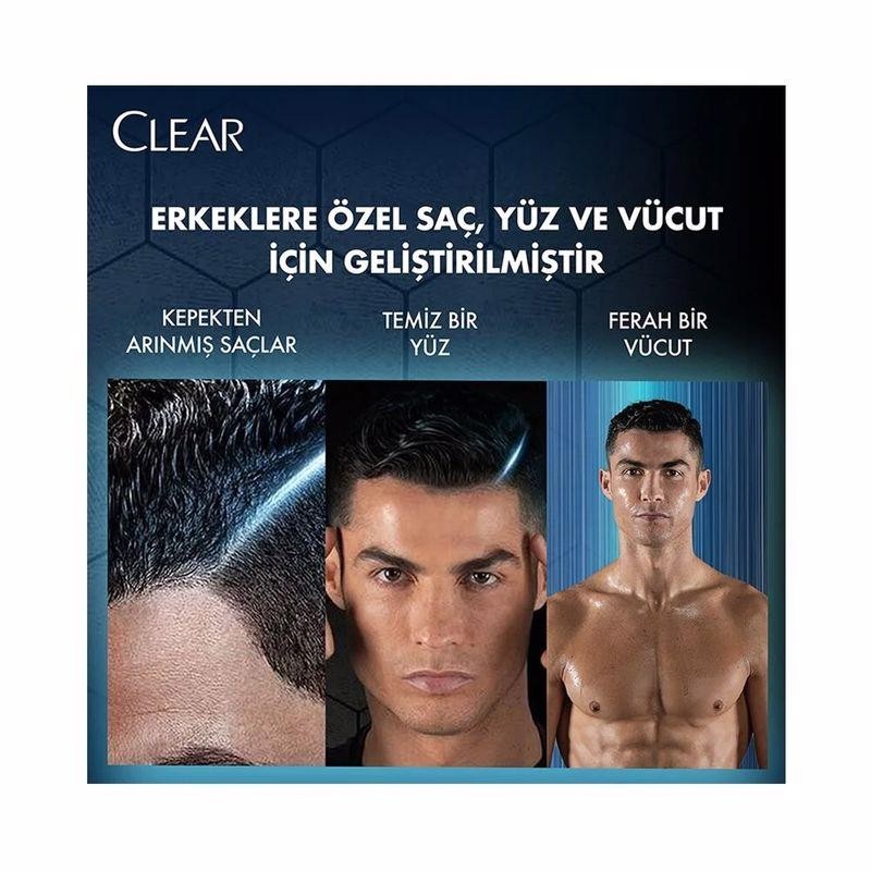 Clear Men 3 İn 1 Şampuan & Duş Jeli Arındırıcı Kömür 350 ml