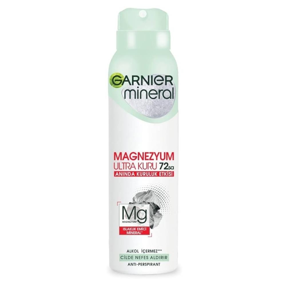 Garnier Mineral Magnezyum Ultra Kuru Kadın Sprey Deodorant 150 ml