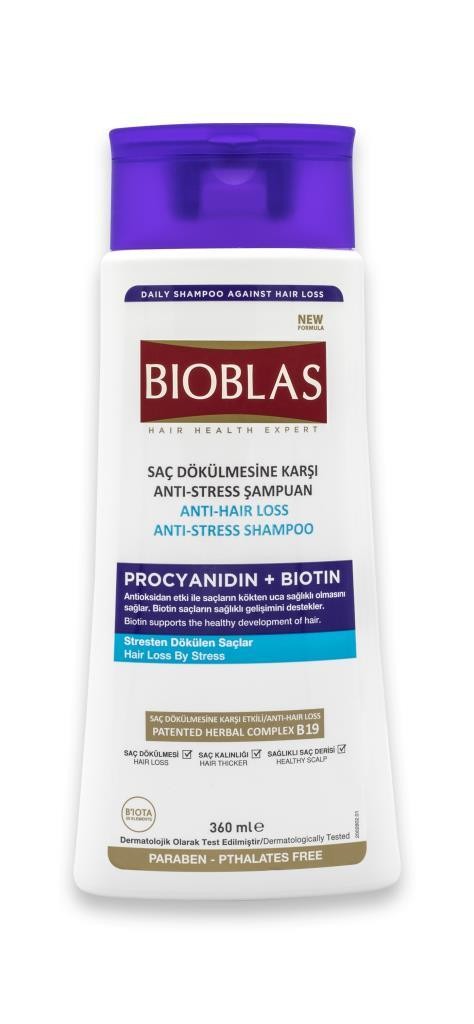 Bioblas Procyanidin + Biotin Anti-Stress Şampuan 360 ml