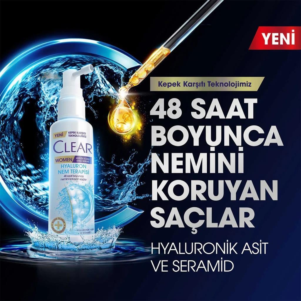 Clear Women Hyaluron Nem Terapisi Saç Serumu 90 ml 