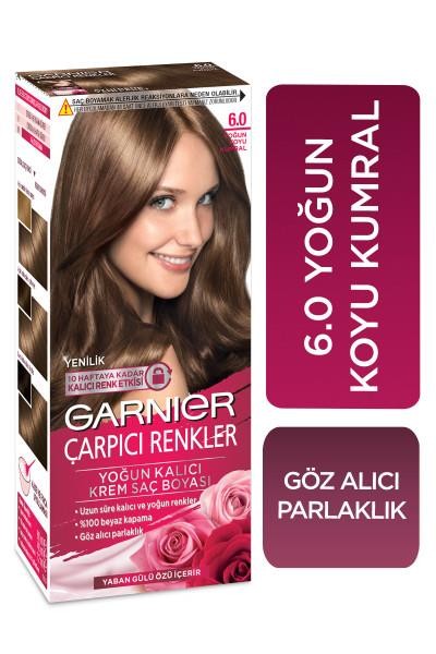 Garnier Çarpıcı Renkler Krem Saç Boyası - 6.0 Yoğun Koyu Kumral