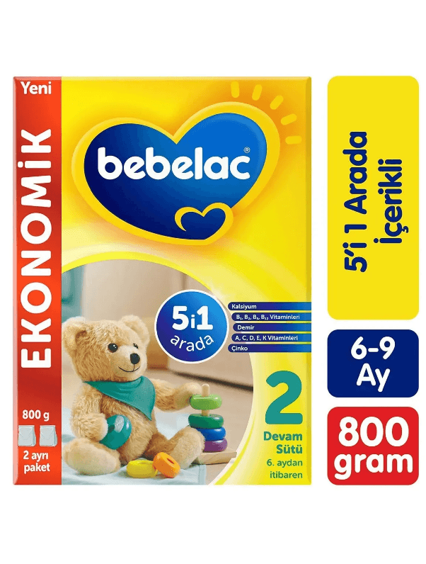 Bebelac 2 Altıncı Aydan İtibaren Devam Sütü 800 gr