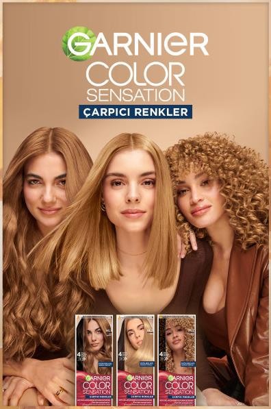 Garnier Çarpıcı Renkler HL1 Koyu Saçlar için Açı Kumral Açıcı Krem Saç Boyası