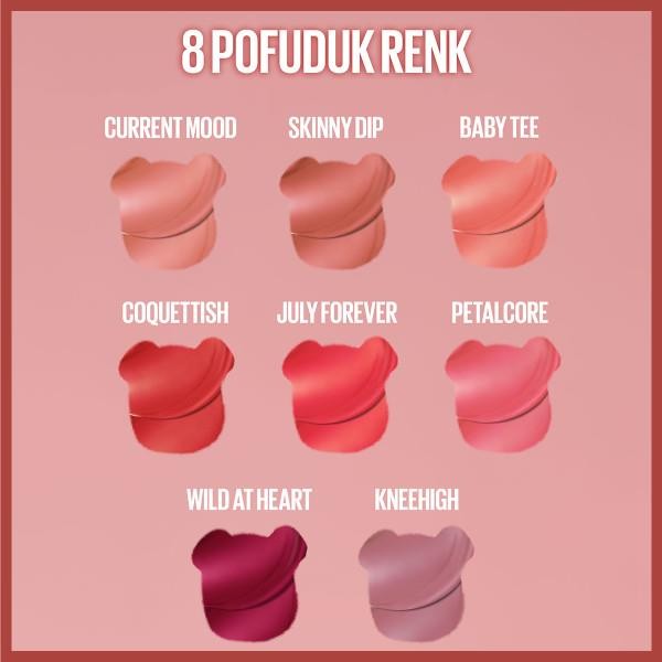 Maybelline New York Super Stay Teddy Tint Ruj 25 Baby Tee