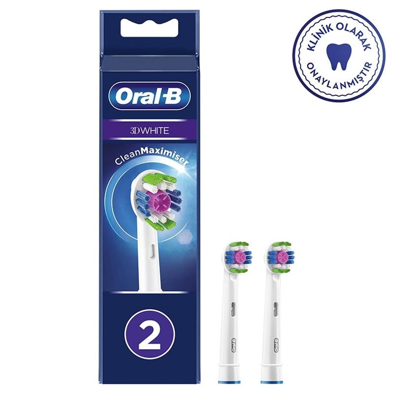 Oral-B 3D White CleanMaximiser Diş Fırçası Yedek Başlığı 2'li
