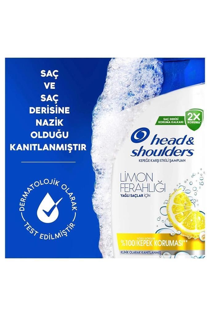 Head&Shoulders Kepeğe Karşı Etkili Limon Ferahlığı Şampuan 330 ml 