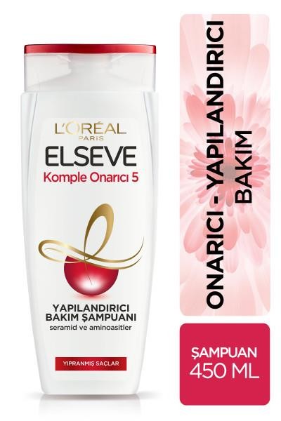 L'Oréal Paris Elseve Komple Onarıcı 5 Yapılandırıcı Bakım Şampuanı 450 ml