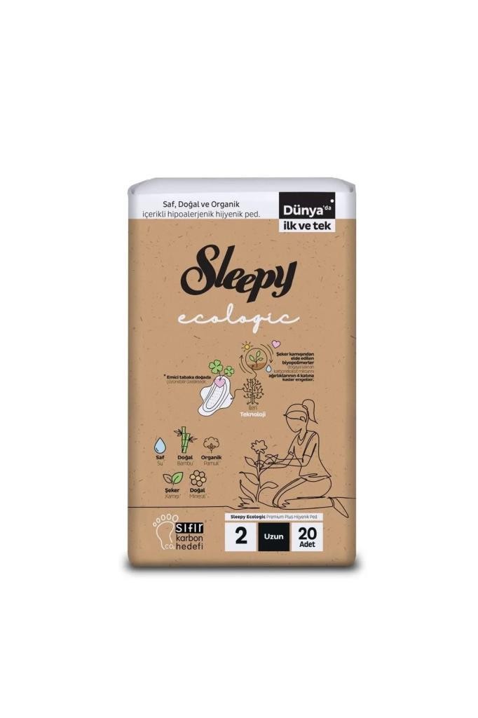 Sleepy Ecologic Premium Plus Hijyenik Uzun Ped 20 Adet