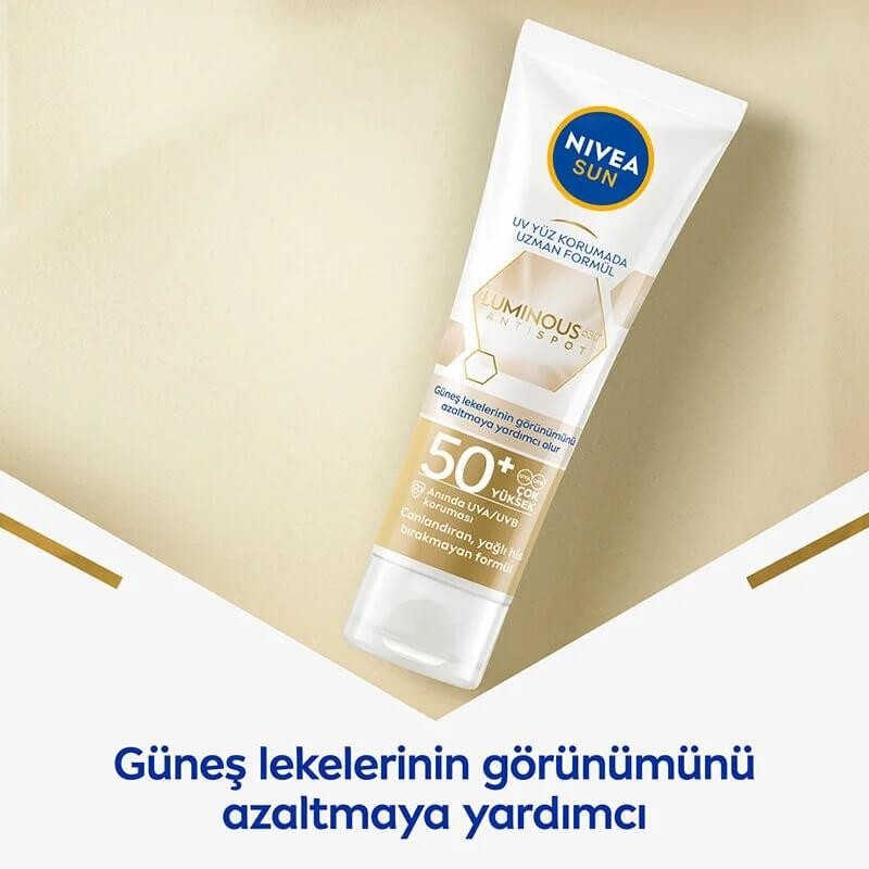 Nivea Sun Lumınous Leke Karşıtı Güneş Koruyucu Yüz Kremi SPF50 40 ml 