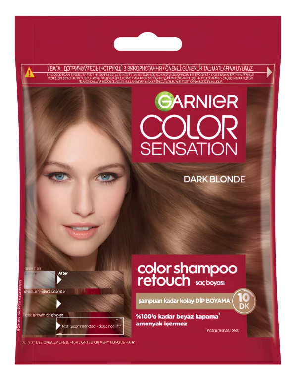 Garnier Color Shampoo Retouch Şampuan Kolaylığında Dip Boyası Dark Blonde 6.0