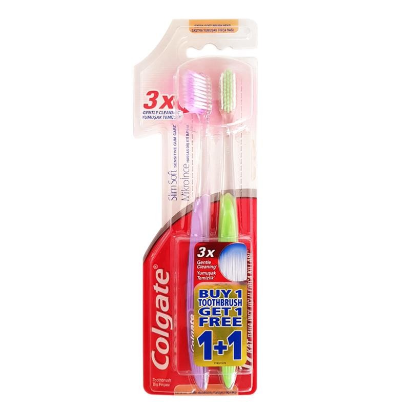 Colgate Mikro İnce Hassas Diş Eti Bakımı Diş Fırçası 1+1 - Extra Yumuşak