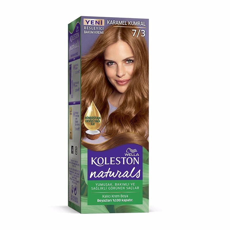 Koleston Naturals Kalıcı Krem Saç Boyası - 7.3 Karamel Kumral