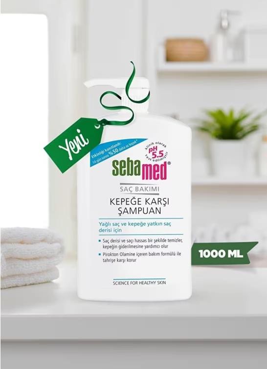 Sebamed Kepek Karşıtı Pirokton Olamin İçerikli Yağlanma Önleyici Etkili Şampuan 1000 ml