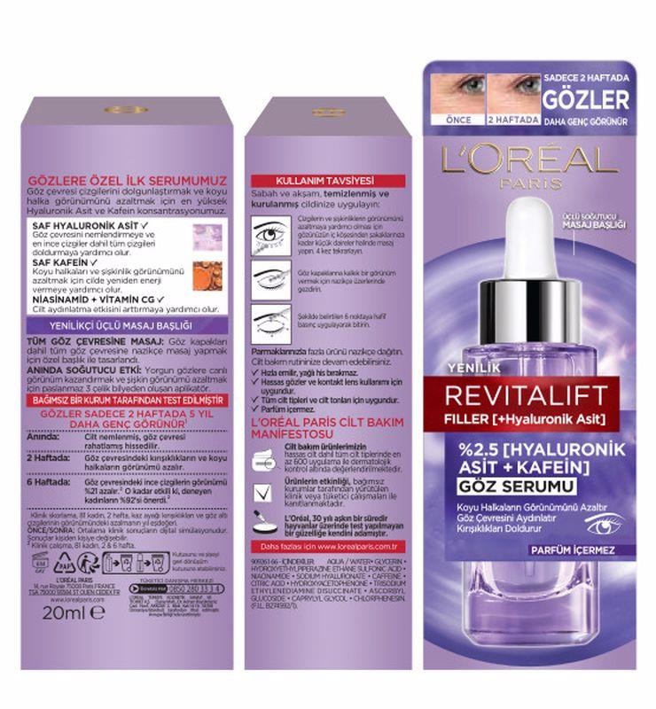 L’Oréal Paris Revitalift Filler Göz Serumu 20 ml