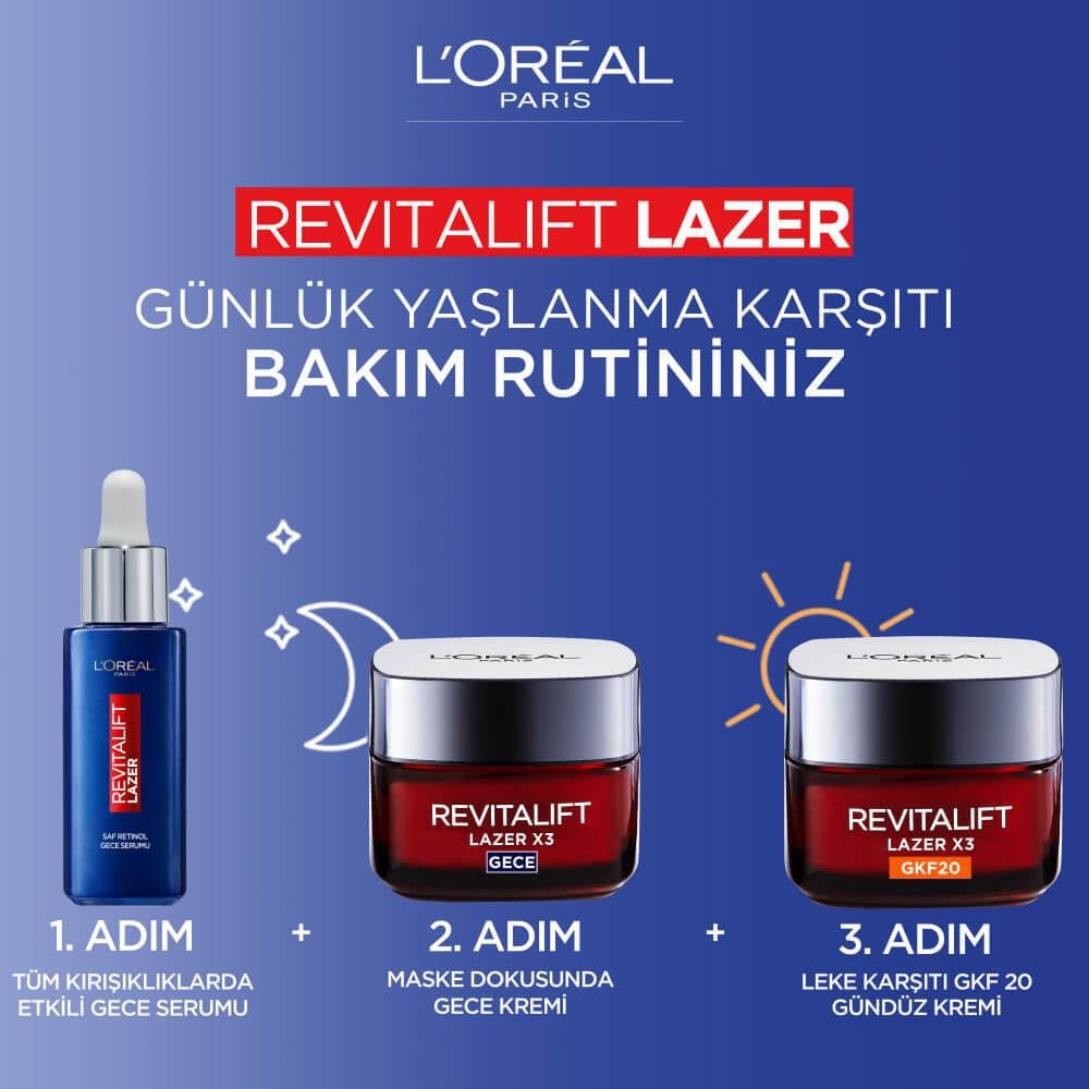 L’Oréal Paris Revitalift Lazer Saf Retinol Gece Serumu 30 ml