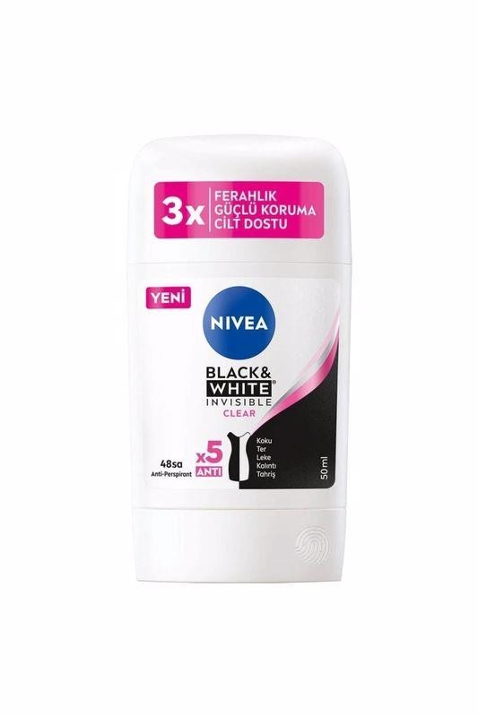Nivea Women Black&White İnvisible Clear Stick Deodorant 50 ml