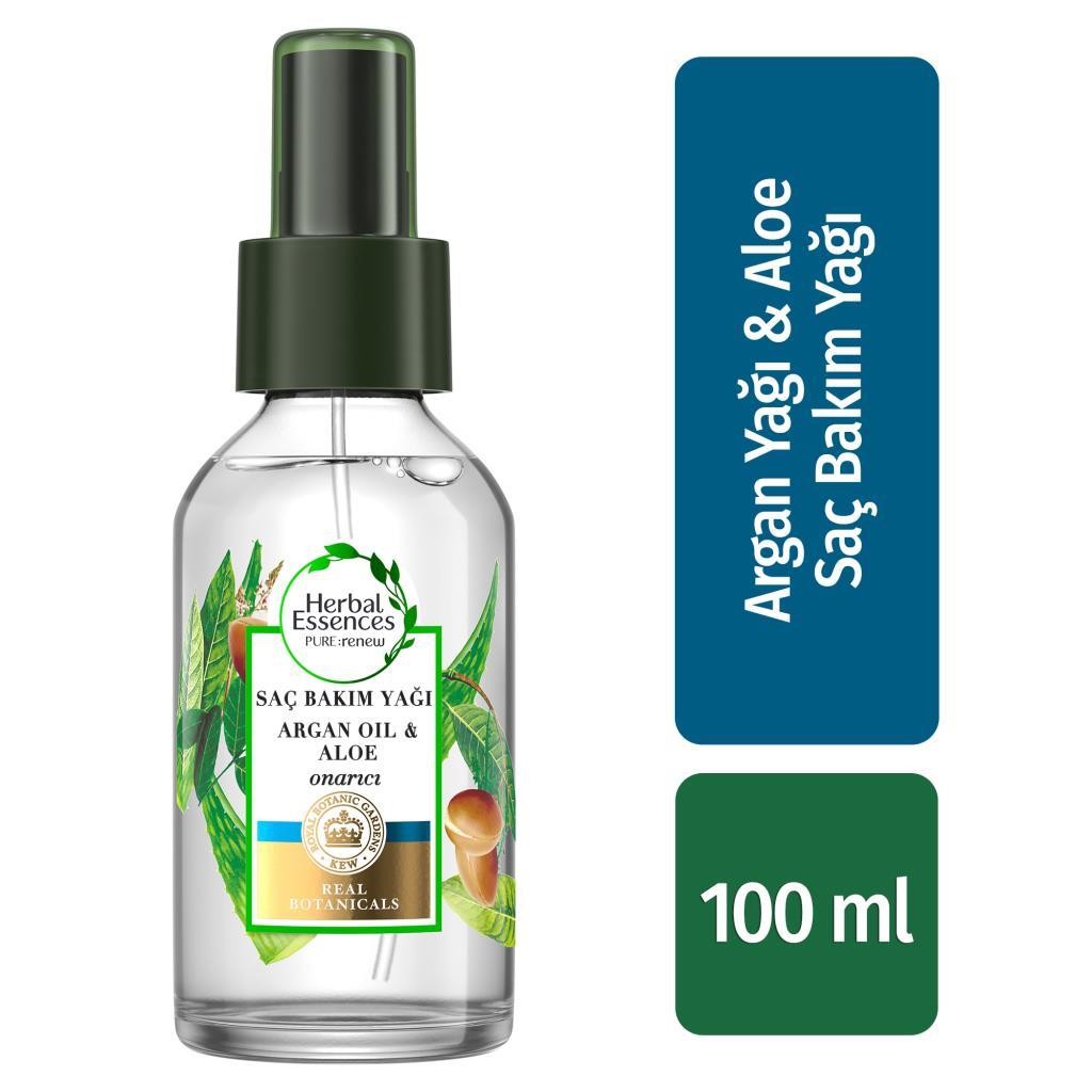 Herbal Essences Argan Yağı & Aloe Onarıcı Saç Bakım Yağı 100 ml
