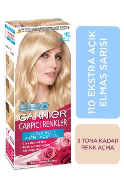 Garnier Çarpıcı Renkler Saç Boyası - 110 Ekstra Açık Elmas Sarısı
