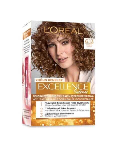 L’Oréal Paris Excellence Intense Saç Boyası - 6.13 Mocha Kahve