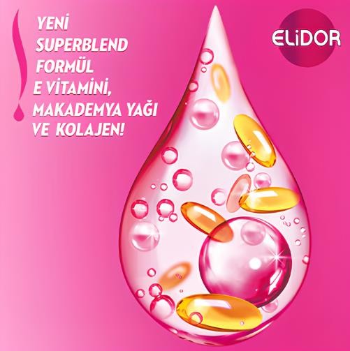 Elidor Sıvı Saç Kremi Güçlü ve Parlak 200 ml