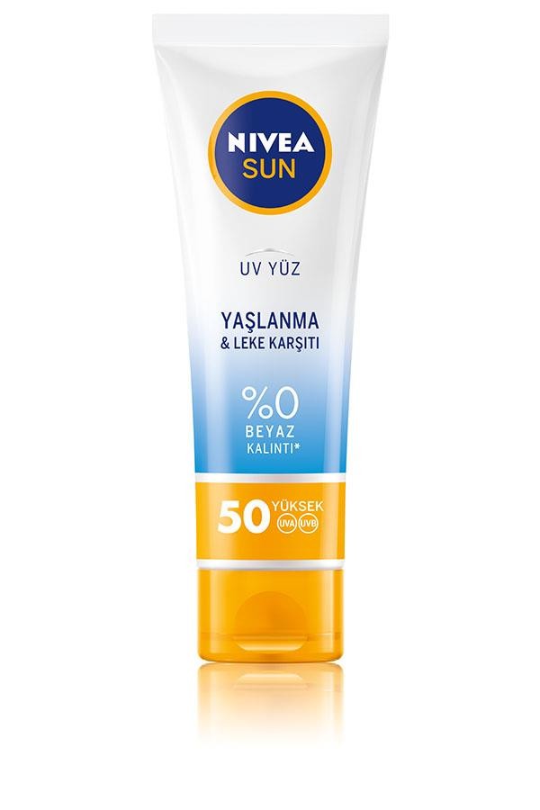 Nivea Sun Yaşlanma & Leke Karşıtı Spf 50 Güneş Koruyucu Yüz Kremi 50 ml