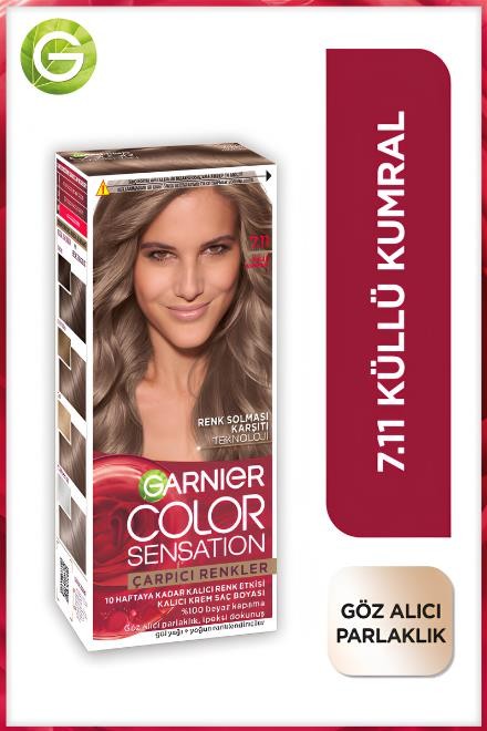 Garnier Çarpıcı Renkler 7.11 Küllü Kumral Saç Boyası