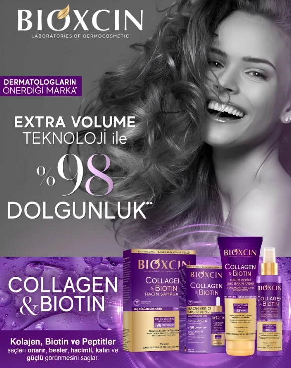 Bioxcin Collagen & Biotin Hacim Şampuanı 300 ml 3 Al 2 Öde