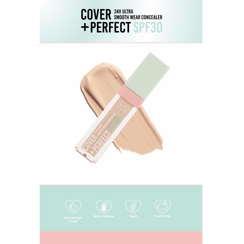 Pastel Show By Cover + Perfect Concealar SPF30 Kapatıcı No:302
