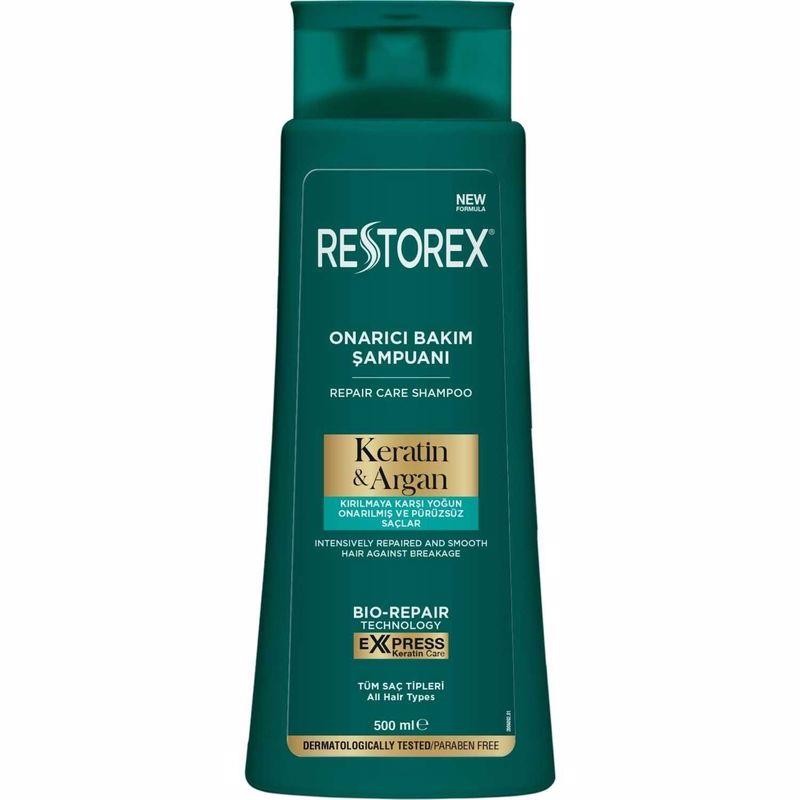 Restorex Keratin&Argan Onarıcı Bakım Şampuanı 500 ml