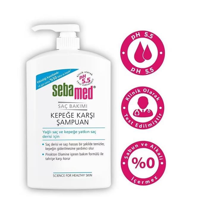 Sebamed Kepek Karşıtı Pirokton Olamin İçerikli Yağlanma Önleyici Etkili Şampuan 1000 ml