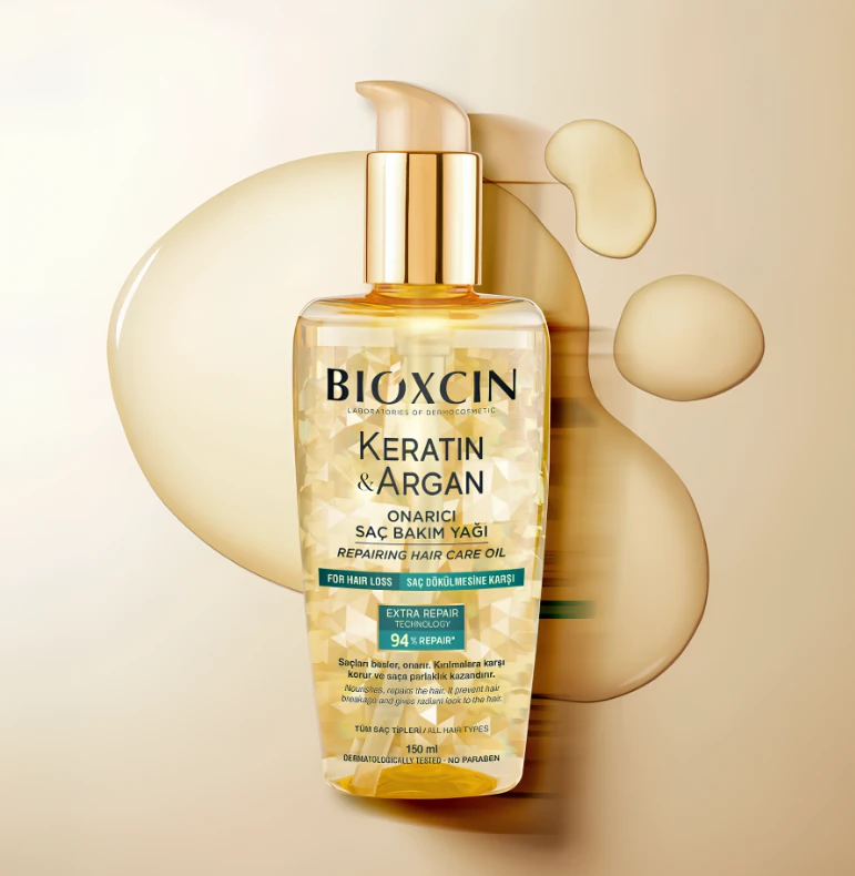 Bioxcin Keratin Argan Onarıcı Saç Bakım Yağı 150 ml