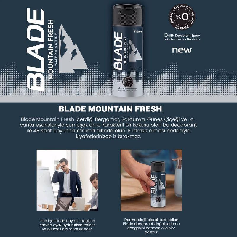 Blade Mountain Fresh Erkek Deodorant 150 ml