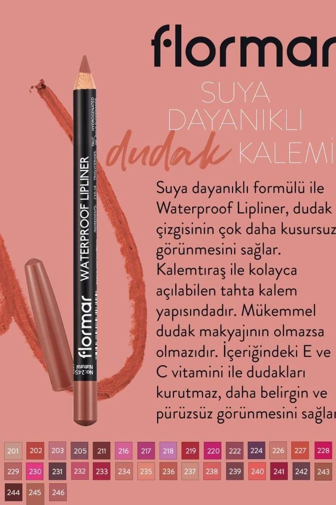 Flormar Waterproff Lipliner Dudak Kalemi - 245 