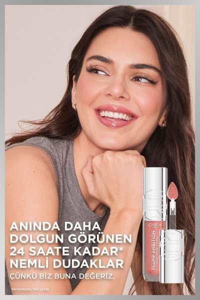 L'Oréal Paris Plump Ambition Hyaluron Lip Oil Besleyici ve Nemlendirici Dudak Parlatıcısı - 641 Latte Glace