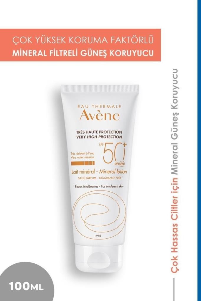 Avene Lait Mineral Spf50+ Güneş Losyonu 100 ml