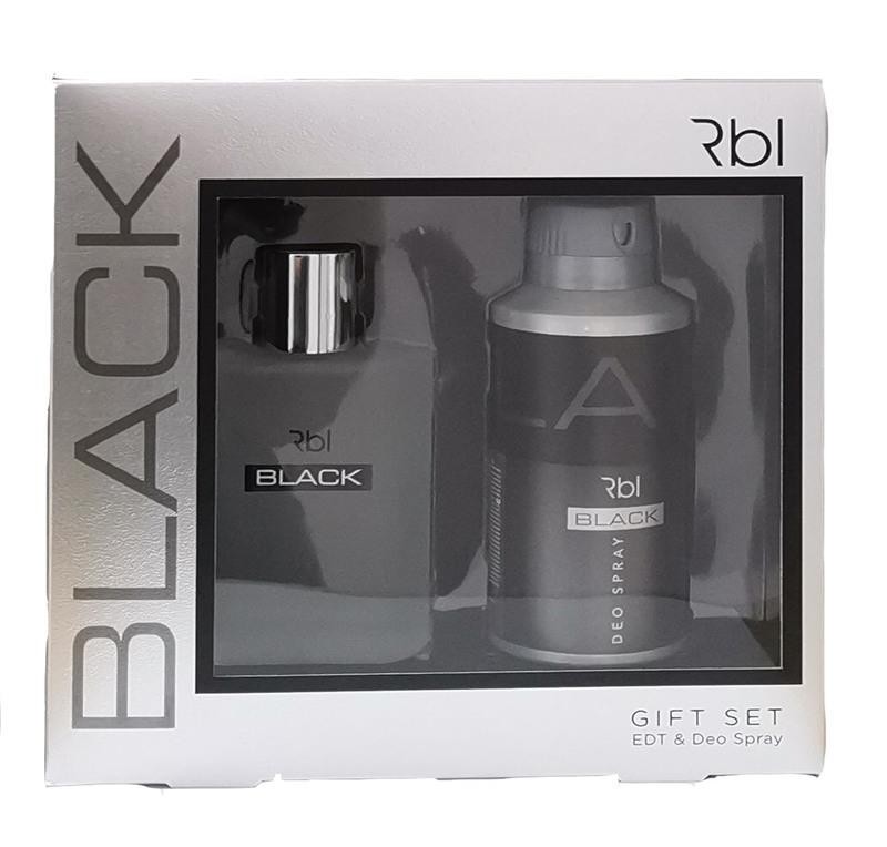 Rebul Men Black EDT 90 ml + Deodorant 150 ml Erkek Parfüm Seti