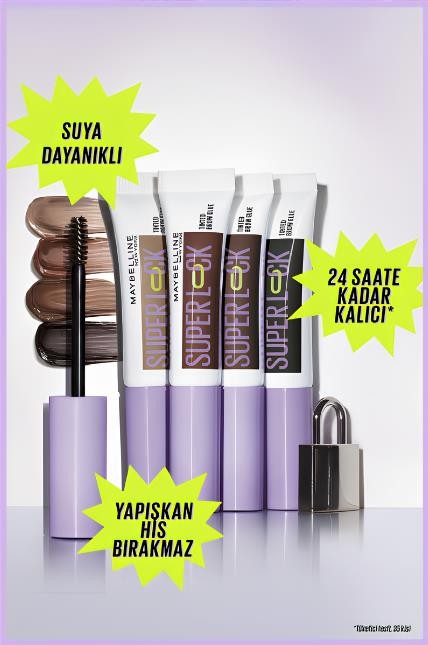 Maybelline New York Super Lock Brow Glue Kaş Sabitleyici Maskara - Taupe